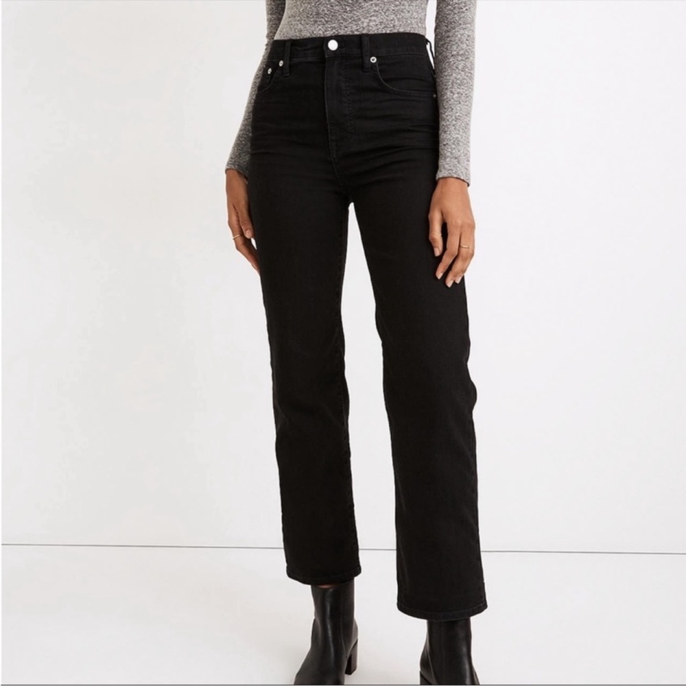 Madewell Slim Wide-Leg Crop Jeans  28 NWT